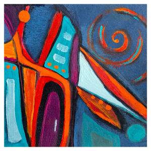 Eleven of 101 Days of Abstract Paintings