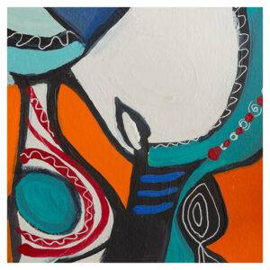 Seventeen of 101 Days of Abstract Paintings